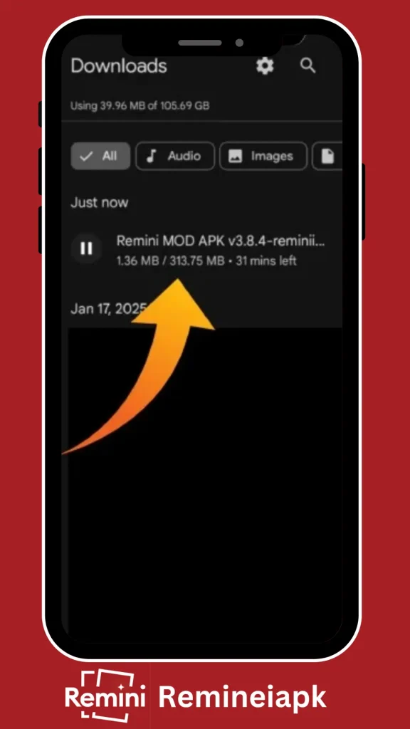 Remini MOD Premium Download step
