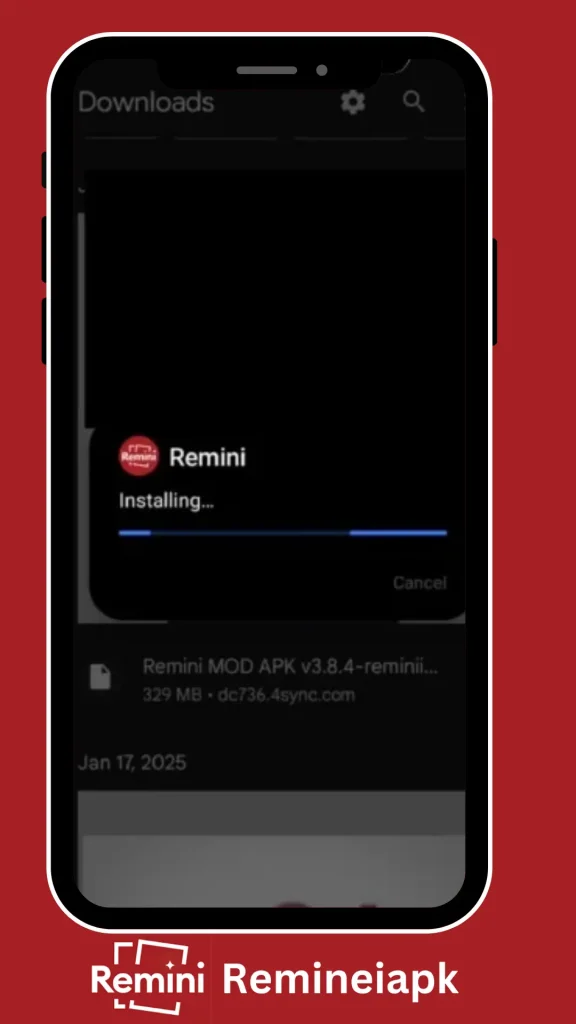 Remini Pro Apk download and install step