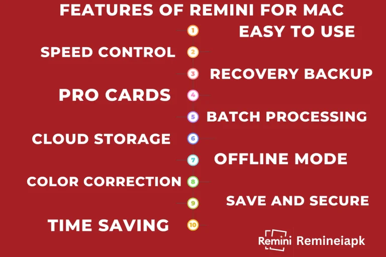 Remini for Mac Infographic